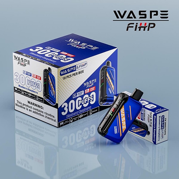 WASPE 30000 puffs Disposable E Cigarette 0%5%Nicotine  LED display Adjustable airflow 16Flavors Vape - Image 6