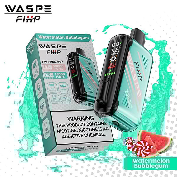 WASPE 30000 puffs Disposable E Cigarette 0%5%Nicotine  LED display Adjustable airflow 16Flavors Vape - Image 2