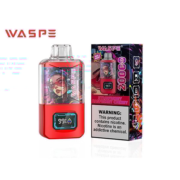 WASPE 20000 Puffs Disposable E Cigarette 0%2%5% LED Display Vape 12Flavors Type-C Rechargeable - Image 4