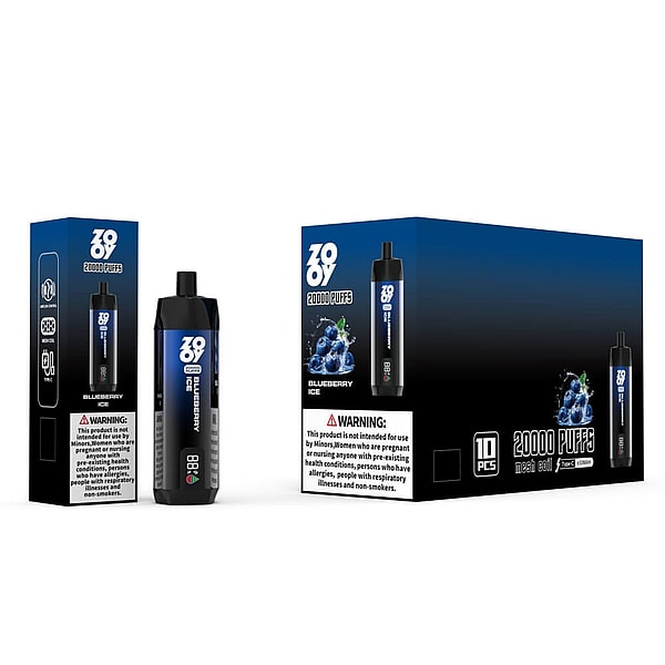 ZOOY shisha 20000 Puffs Disposable Vape 4Nicotine 10Flavors Digital screen E Cigarettes - Image 3