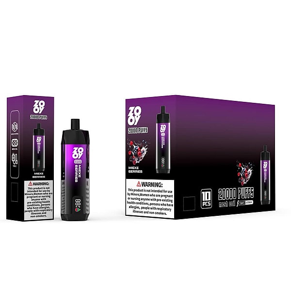 ZOOY shisha 20000 Puffs Disposable Vape 4Nicotine 10Flavors Digital screen E Cigarettes - Image 4