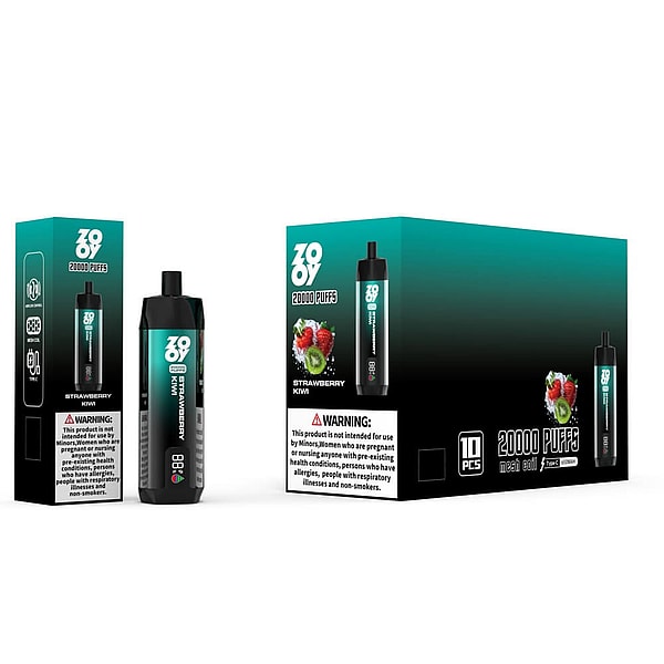 ZOOY shisha 20000 Puffs Disposable Vape 4Nicotine 10Flavors Digital screen E Cigarettes - Image 6