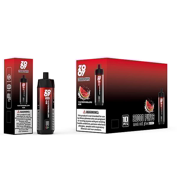 ZOOY shisha 20000 Puffs Disposable Vape 4Nicotine 10Flavors Digital screen E Cigarettes - Image 2