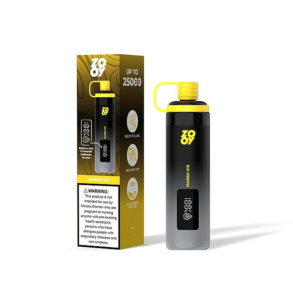 ZOOY shisha 25000 Puffs Disposable Vape 4Nicotine 10Flavors Digital screen E Cigarettes - Image 7