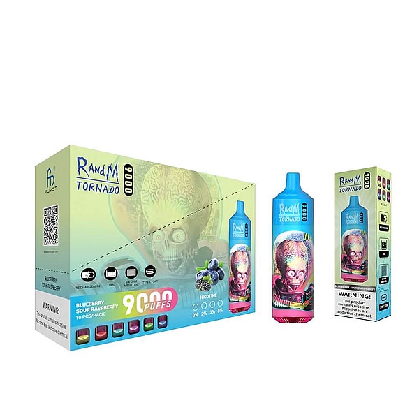 FUMOT RandM Tornado 9000 Puffs Vape 58Flavors in stock Bottom light E Cigarettes free shipping - Image 7