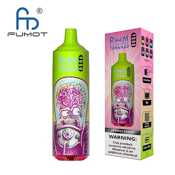 FUMOT RandM Tornado 9000 Puffs Vape 58Flavors in stock Bottom light E Cigarettes free shipping - Image 3