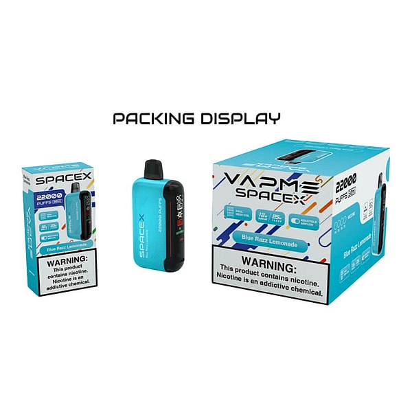 VAPME SPACEX 22000 Puffs Disposable Vape12Flavors Digital screen E Cigarettes free shipping - Image 6